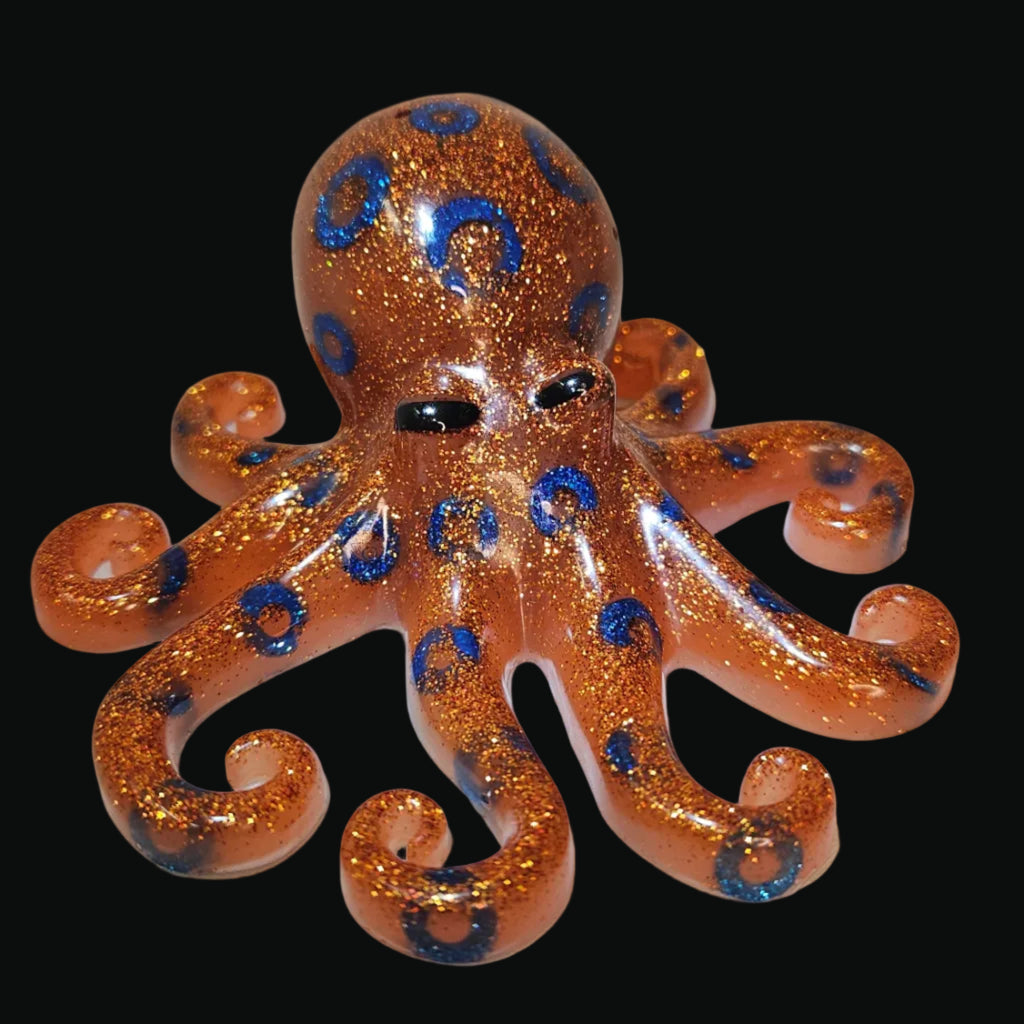 Decorative Blue Ring Octopus ornament 